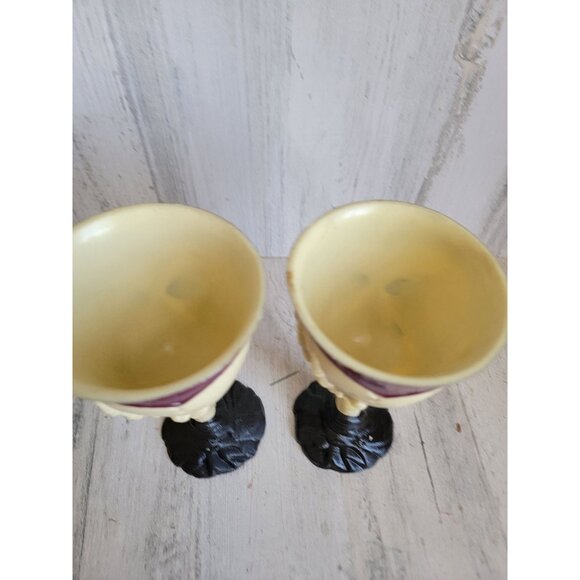 Vintage goblet skeleton skull plastic cup skull Halloween set party - Picture 8 of 10